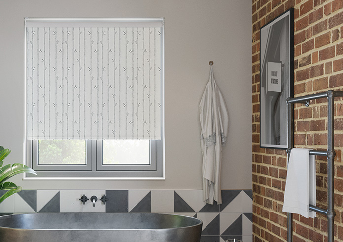 Bamboo Stripe, Smoke Grey - Twist&Fit Roller Blind - Image 3